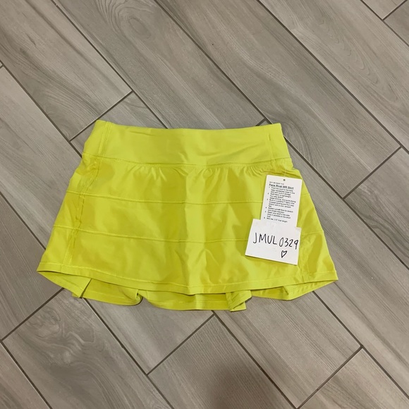 Lululemon Pace Rival Skirt Regular * Yellow - Picture 7 of 10